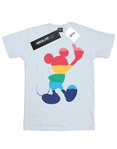 Disney jongens Mickey Mouse Rainbow Pose T-shirt 12-13 wit
