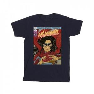 Marvel Boys mevrouw Marvel Comic Poster T-shirt 12-13 zwart