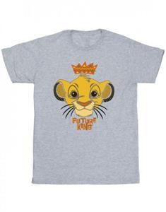 Disney meisjes The Lion King Future King katoenen T-shirt 7-8 Years wit