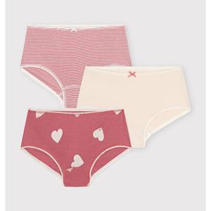 PETIT BATEAU Set van 3 hipsters in katoen