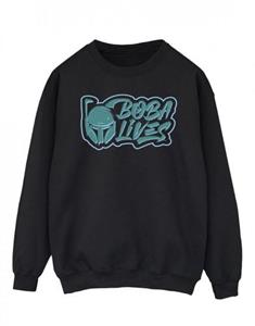 Star Wars Mens The Book Of Boba Fett Lives Chest Sweatshirt XXL wit