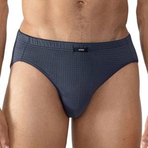 Mey Blue Check Jazz Briefs 