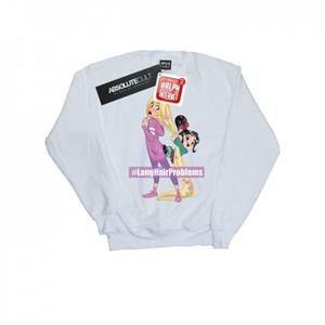 Disney Boys Wreck It Ralph Rapunzel en Vanellope sweatshirt 9-11 Years wit