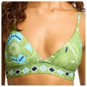 Seafolly - Women's Kasbah Banded Bralette - Bikinitop, meerkleurig