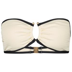 Seafolly - Women's Beach Bound Ring Front Bandeau - Bikinitop, wit