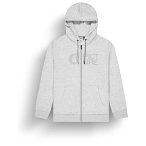 Picture - Basement Flock Zip Hoodie - Hoodie, grijs/wit