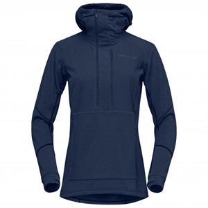 Norrøna - Women's Lofoten Thermal Pro Hood - Fleecetrui, blauw
