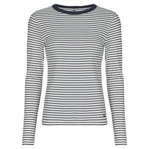 PETIT BATEAU Iconisch T-shirt met lange mouwen in gestreept ribtricot