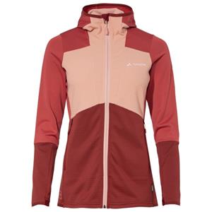 Vaude - Women's Monviso Hooded Grid Fleece Jacket - Fleecevest, rood