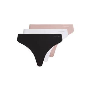 Calvin Klein 3-pack naadloze strings katoen - Invisible Thong - Strings die niet doorschijnen - Multipack