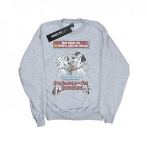 Disney Girls 101 Dalmatiërs Retro Poster Sweatshirt 12-13 zwart