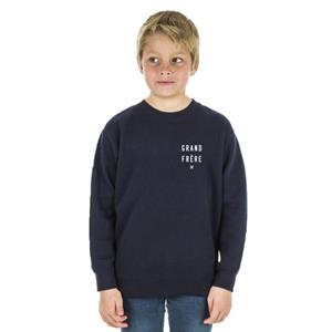 We are family Kindersweater BIG BROTHER X CŒUR WAF 4 ans marineblauwe kleur