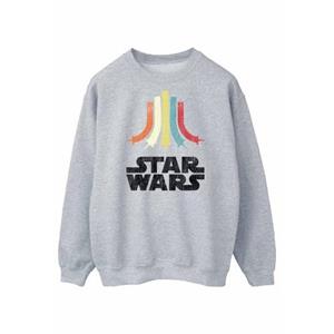 Star Wars heren regenboogsweatshirt L wit
