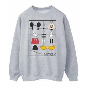 Disney Heren Mickey Mouse bouwpakket sweatshirt L grijs