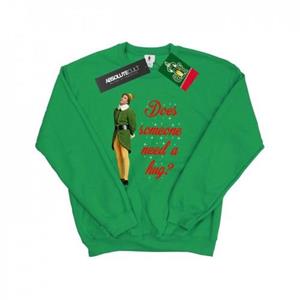 Elf heren knuffel Buddy Sweatshirt L wit
