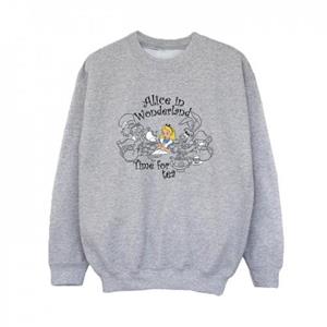 Disney jongens Alice In Wonderland tijd voor thee Sweatshirt 9-11 Years wit