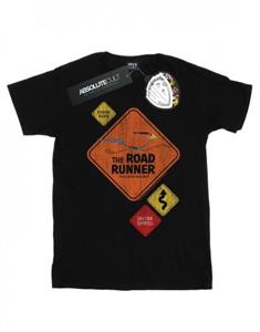 Looney Tunes jongens Road Runner verkeersbord T-shirt 12-13 wit