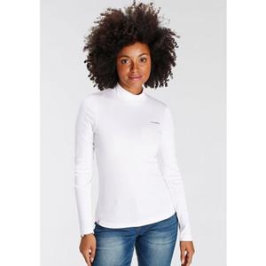 KangaROOS Longsleeve Lange mouwen, zeer figuurvolgend, effen, staande kraag