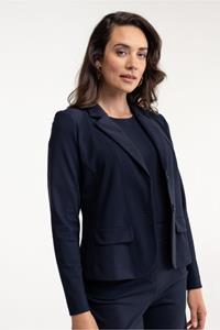 Studio Anneloes Bright Bonded Blazer 94811 Blazers 6900 Dark Blue