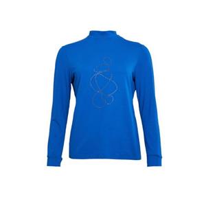 Seidel Moden Shirt met lange mouwen met glitterstenen, made in germany