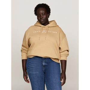 Tommy Hilfiger Curve Hoodie CRV MDRN REG CORP LOGO HOODIE in grote maten, capuchon, met logo-borduursel op de onderarm