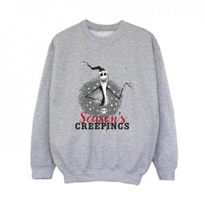 Disney Boys The Nightmare Before Christmas Seasons Creepings Wreath Sweatshirt 9-11 Years wit