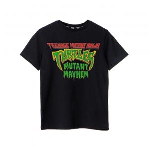 Pertemba FR - Apparel Teenage Mutant Ninja Turtles: Mutant Mayhem T-shirt met logo voor jongens 11-12 zwart