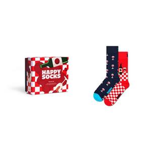 Happy Socks Sokken met labelopschrift in een set van 2 paar, model 'Valentine’s Gift'