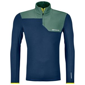 Ortovox Heren Fleece Light Zip Neck Longsleeve