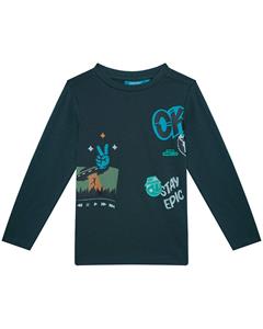 Someone-collectie Longsleeve Bowery (dark grey green)