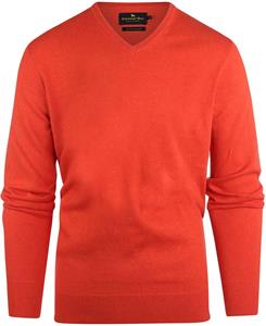 Steppin' Out Trui Cotton Cashmere V-hals Rood