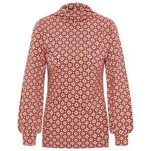 tranquillo Bio-Damen-Bluse mit Puffärmel, tiles, Gr. S