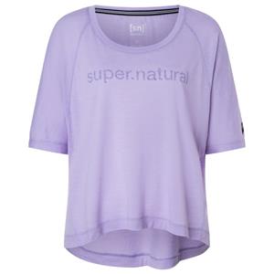 super.natural - Women's Liquid FloTee - Merinoshirt, purper