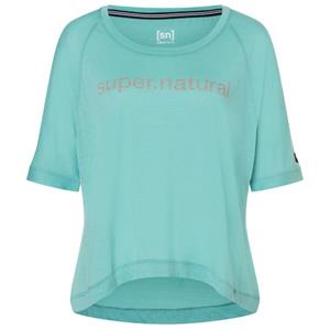super.natural - Women's Liquid FloTee - Merinoshirt, turkoois