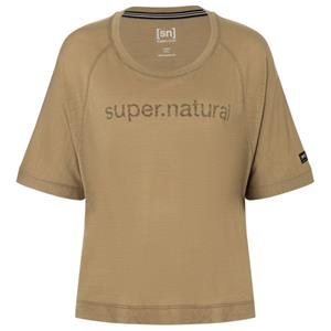 super.natural - Women's Liquid FloTee - Merinoshirt, beige