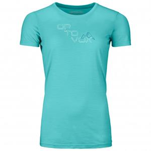 Ortovox - Women's 185 Merino Tangram Logo - Merinoshirt, ice waterfall