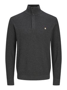 JACK&JONES Trui met schipperskraag halve rits, knopen