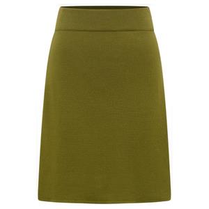 Tranquillo - Women's Strick-Rock in A-Linie - Rok, olijfgroen