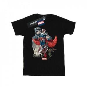 Marvel Boys Captain America Falcon Evolution T-shirt 9-11 Years wit