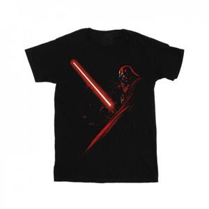 Star Wars jongens Darth Vader lichtzwaard T-shirt 12-13 zwart
