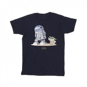 Star Wars Boys The Mandalorian R2D2 And Grogu T-Shirt 5-6 Years wit