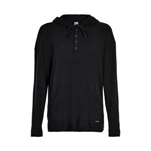 Calvin Klein Hoodie nachthemd, zwart