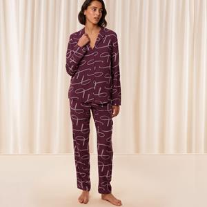 Triumph dames pyjama Viscose - Boyfriend Fit - Doorknoop viscose pyjama met lange mouwen