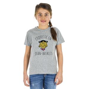 Monsieur Madame Kinder T-shirt COQUETTE IN DENIM BASKETBAL 2 ans heide grijze kleur