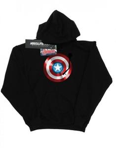 Marvel Boys Captain America draaitafelhoodie 12-13 zwart