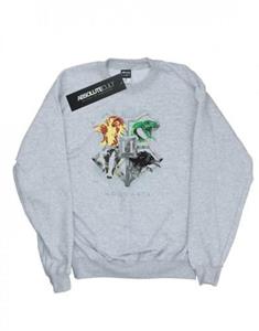Harry Potter jongens Zweinstein geschilderd Crest Sweatshirt 12-13 wit
