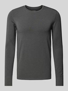 Schiesser Shirt lange mouwen warm donkergrijs gemêleerd - Casual Warming 