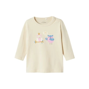 name it Summer Shirt met lange mouwen Nbfvubie Sand