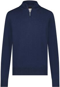 State Of Art Half Zip Trui Estate Donkerblauw