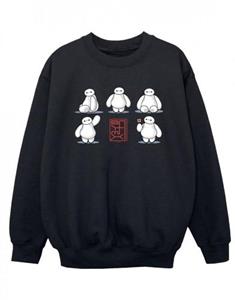 Disney jongens Big Hero 6 Baymax veel poses sweatshirt 5-6 Years wit